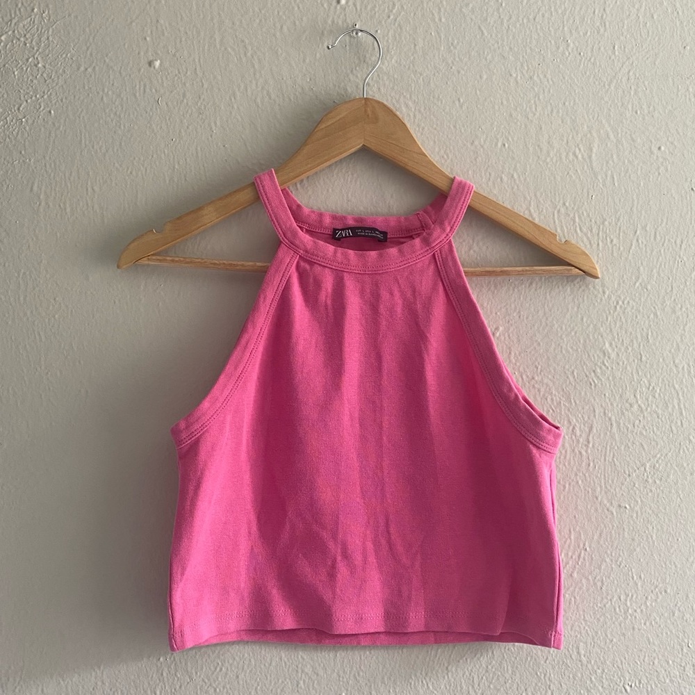 Barbie Pink Halter Crop Top